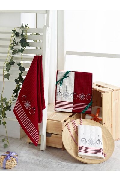 Karna Home Happy V8 Kitchen Towel Set - 40X60 cm