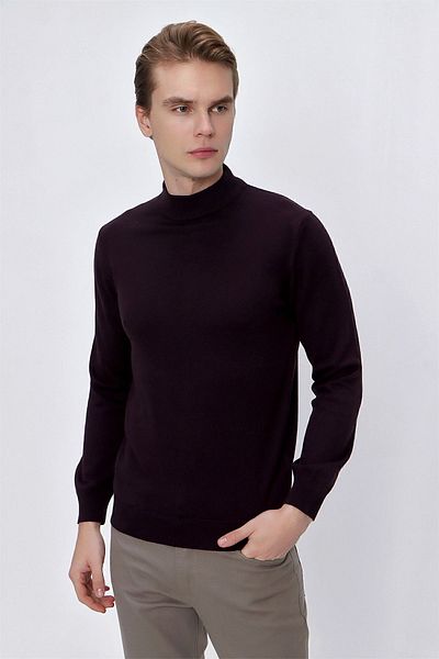 Morven Πλεκτό πουλόβερ Basic Dynamic Fit Relaxed Cut με μισό ζιβάγκο