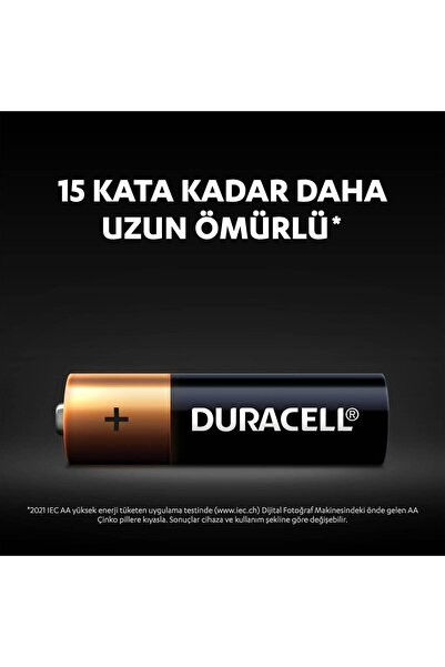 Duracell Alkalin Aa Kalem Pil, 1,5 V Lr6/mn1500, 8'li Paket