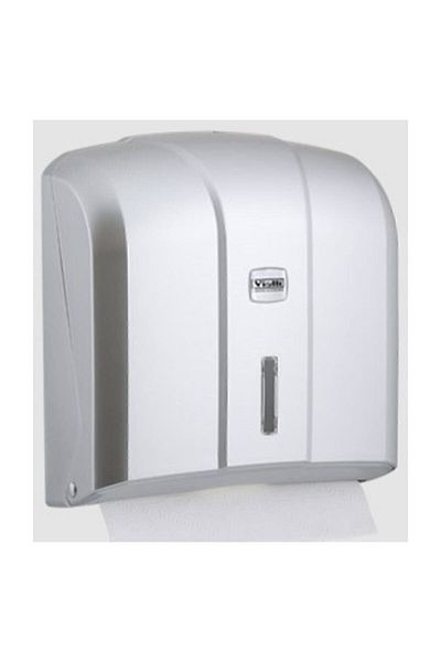 Vialli Kh 300m Z-Fold Paper Towel Dispenser - Metallic - Capacity 300 Paper