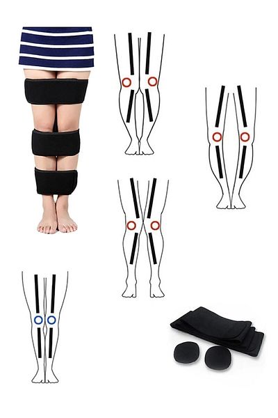 Bundeba Crus Leg Crooked Relief Crooked Leg Corrector Corset 3 Pieces Set Tape