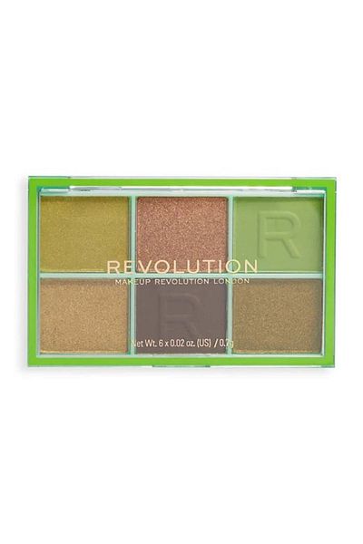 Revolution Mini Reloaded Dent Shadow Palette - Shadow Palette - Green Gives