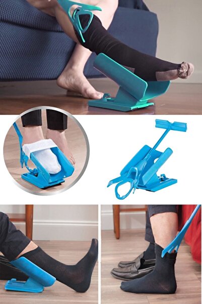 Bundera Sock Wearing Apparatus Sock Slider for Those Who Have Difficulty in B...