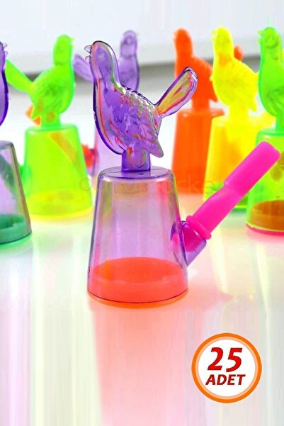 Bundeba 25 Adet Sulu Bülbül Sulu Kanarya Kuş Sesi Çıkaran Su Düdüğü Eğitici Oyuncak Okul Karne Hediyesi