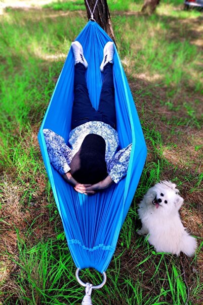 Bundeba Kamp Hamağı 270x150cm Piknik Hamağı Bahçe Balkon Outdoor Kamp Salınca...