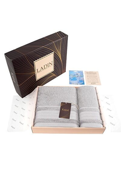 Karna Home Ladin Set of 2 100% Cotton Bath Towels
