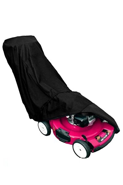 Bundera Su Geçirmez Çim Biçme Makinesi Koruma Örtüsü Siyah Kılıfı Yağmur Toz Kir Önleyici Branda