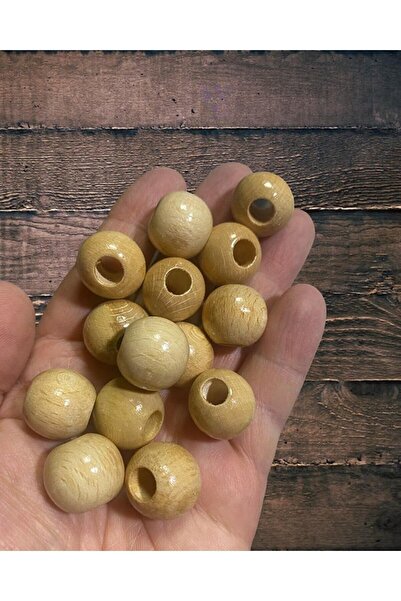 Flea Market 17mm Βερνικές Ξύλινες Χάντρες -100 γραμμάρια