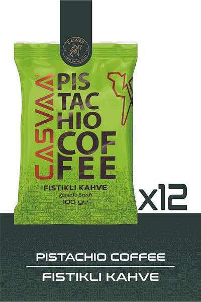 CASVAA COFFE 100Gr Pistachio Coffee - Pack of 12