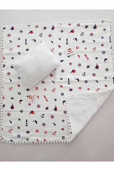 ilkimbebe Blanket Pillow - Sailor Pique Design