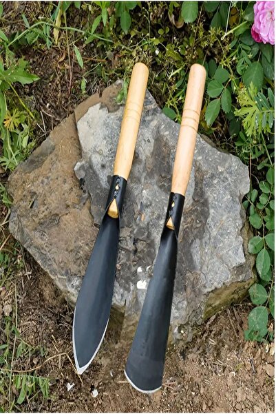 teknonisa Portatif Çok Amaçlı Kamp Hobi Bahçesi Saksı İçin Mini Kazma Kürek ikili Set