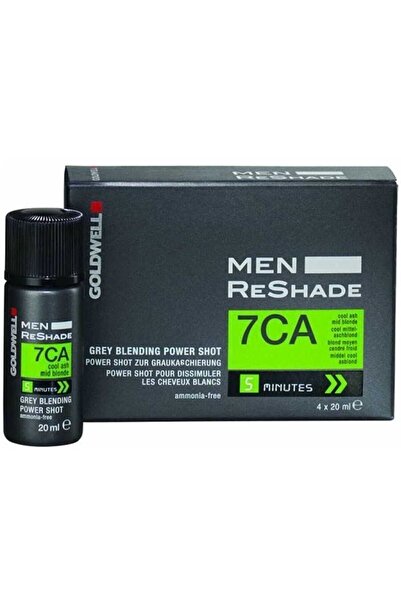 GOLDWELL Men Reshade 7 Ca Beyazlar Için Amonyaksız Köpük Boya 4x20ml