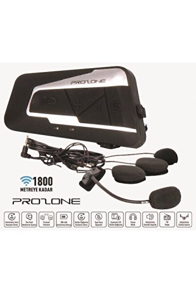 Prozone Kask Kulaklığı Bt Interkom Sistemi