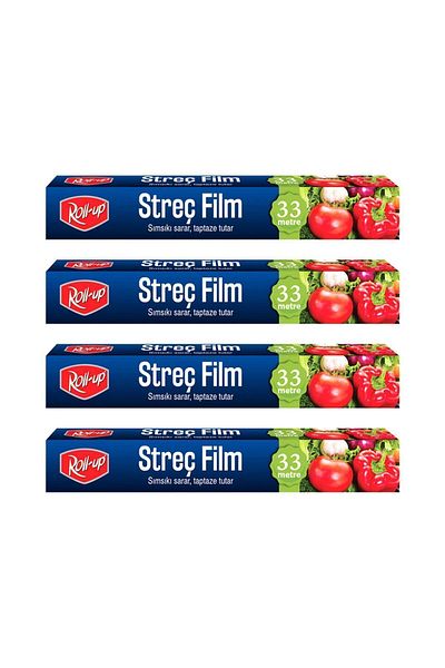 Roll-Up Stretch Film Set 30cm X 33 M 4 Pieces