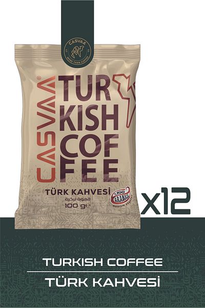 CASVAA COFFE 100g Turkish Coffee - Pack of 12