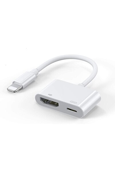 TahTicMer Lightning Dijital Av Adaptörü Hdmı Kablosu Senkronizasyon Iphone Ip...