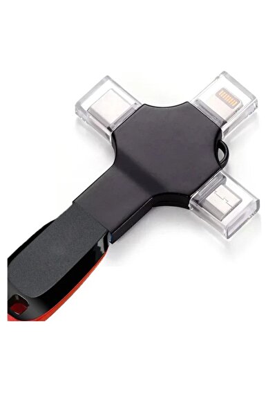 TahTicMer Usb Girişli 3 In 1 Lightning Type C Micro Usb C 3.0 Flash Dosya Aktarım Çevirici Dönüştürücü