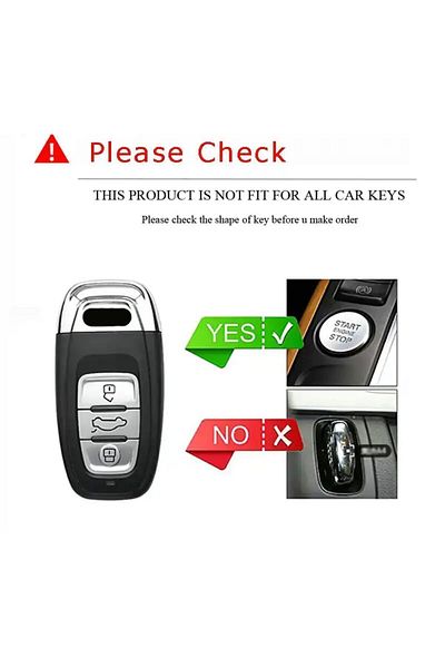 emii auto spare parts Audi Quattro KEY CASE WHITE - A1 A3 A4 A5 A6 A7 A8 Q3 Q5 Q7 S4 S5 S6 S7 S8 R8 TT