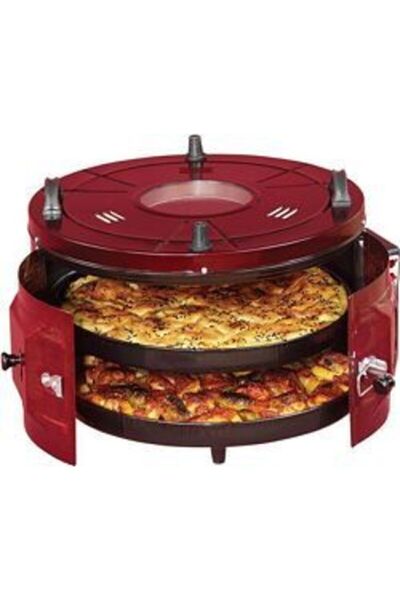 Uğur Xx-179 Çift Tepsili (45 Cm Standart ) Önden Camlı Yuvarlak Davul Fırın B...