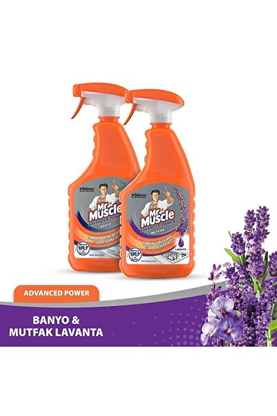Mr. Muscle Advancad Power Banyo ve Lavanta Kokulu Mutfak Temizleyici Set