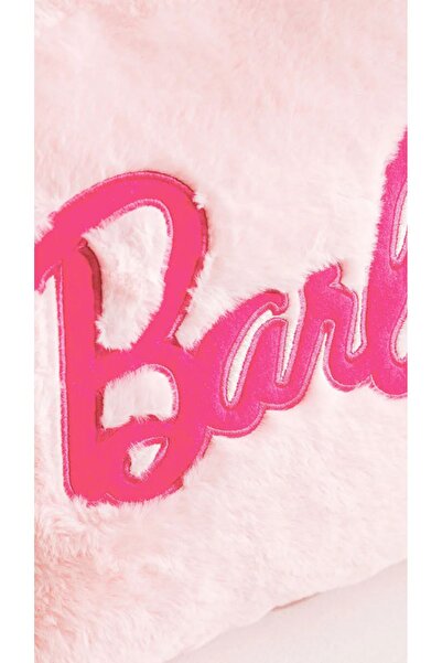 LC Waikiki LCW HOME Bebek Pembe Barbie Nakışlı Pelüş Kırlent 35x45 Cm