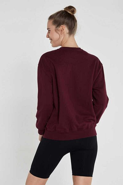 Jerf Lydney Women's Crew Neck Sweatshirt Claret Red