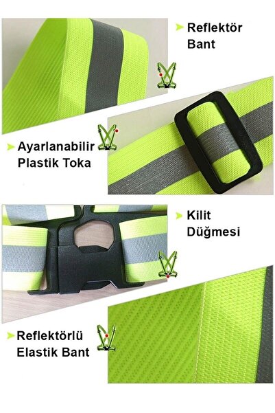Share story Reflektörlü Yelek - Motosiklet, Bisiklet Ve Scooter Gece Görüş (Yeni Yasaya Uygun)