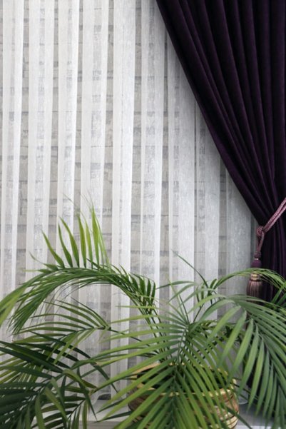 Taç Dreamer Does Not Want Iron Sparse Pleated Linen Tulle Curtain