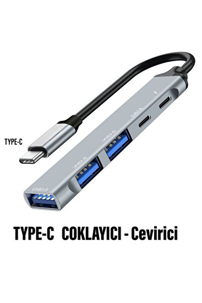 EXENAR Type C Çevirici USB Dönüştürcü Çoklayıcı Tablet Bilgisayar Telefon Typ...