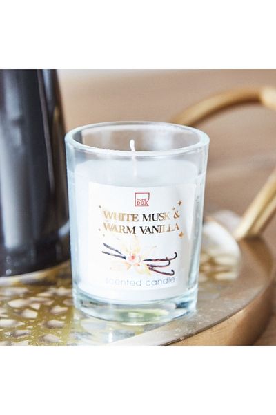 Home Box Qara Glass Candle - 50 gm