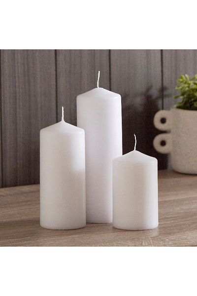 Home Box Luna 3-Piece Pillar Candle Set