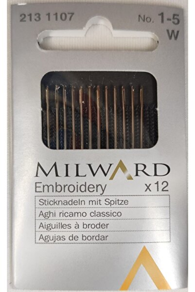 ATMACA TUHAFİYE Ac de brodat de mână Milward - Ac de cusut nr:1/5