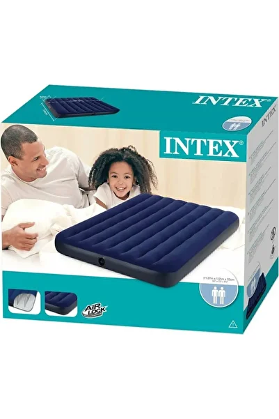 Intex 64758 Double Inflatable Bed - 137x191x25cm