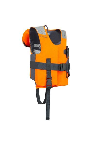 Decathlon سترة نجاة للأطفال باللون البرتقالي والرمادي - Lj100n Easy