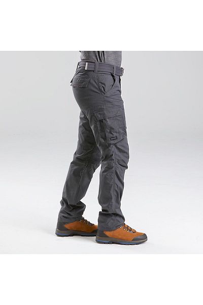 Decathlon Men's Outdoor Cargo Pants - Gray - Travel 100