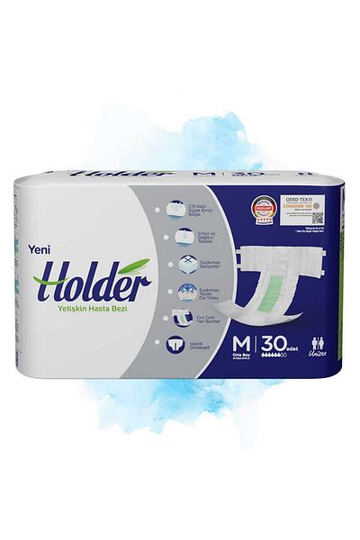 Holder Patient Diapers with Waistband Medium 30 pcs