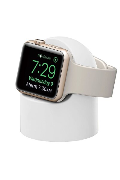 NovStrap Apple Watch Tüm Seriler ile Uyumlu Masaüstü Şarj Standı Silikon Dock