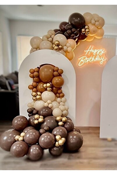 Öztürkpartievi Kahverengi Gold Balon 110 Adet