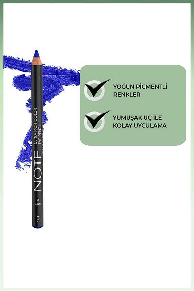 NOTE Ultra Rich Color Eye Pencil 05 Navy - Saks Blue