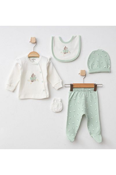 Aziz Bebe 5-Piece Baby Hospital Exit Bodysuit Set005335