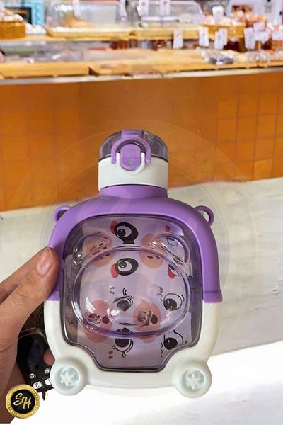 Snow Homs 1000 ml Bpa-Free Water Bottle - Cute Teddy Bear Model, Children's School Water Bottle