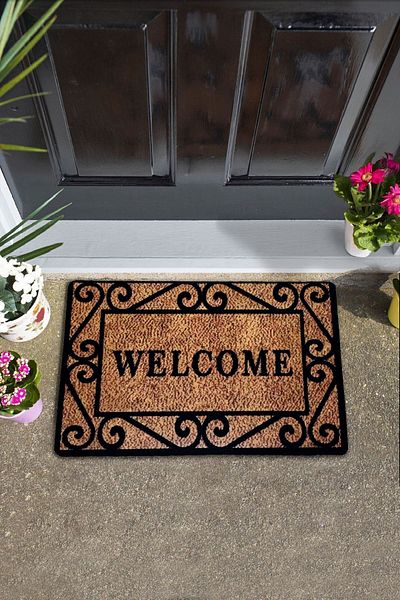 Chilai Home Sturdy Inside and Outside PVC Door Mat Professional Door Mat