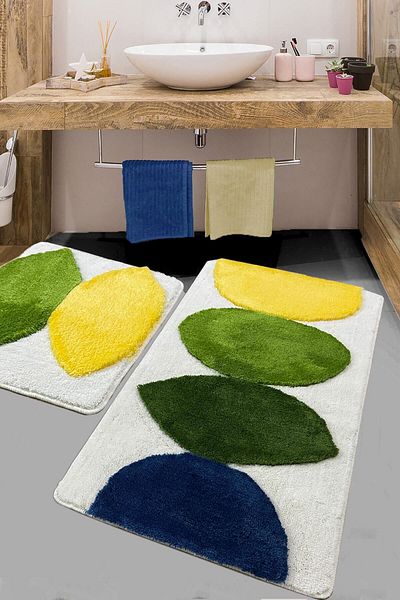 Chilai Home Orela Set of 2 - Bathroom Acrylic with Washable and Non-Slip Base
