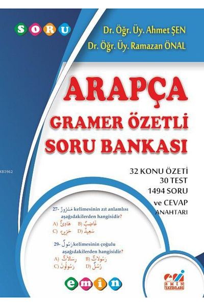 Emin Yayınları Arabic Grammar Essential Question Bank - Original Question Bank