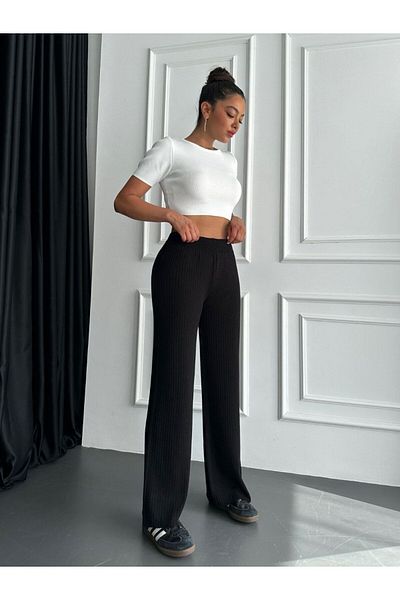MOODPAW Corduroy Knitwear Trousers - Relaxed Cut