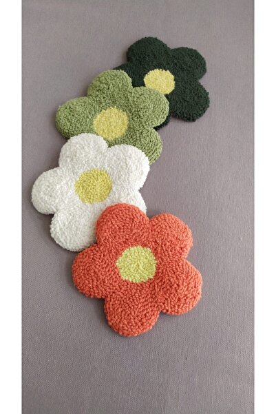 Sewille Design Hand Made Çiçek Punch Bardak Altlığı