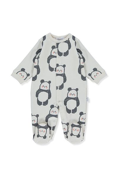 Bebetto K4444 Model Chubby Jumpsuit with Two Thread Booties Adorable