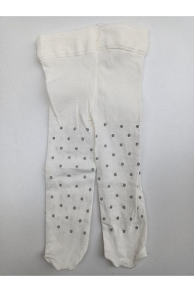 Daymod Baby Girl Cream Punto Patterned Pantyhose