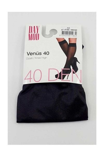 DAYMOD ÇORAP Women's Smoked Shiny Knee Length Trousers Socks 3-Piece