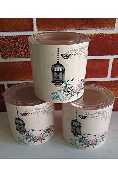 Keramika Aegean 12 cm 3-Piece Storage Container Retro